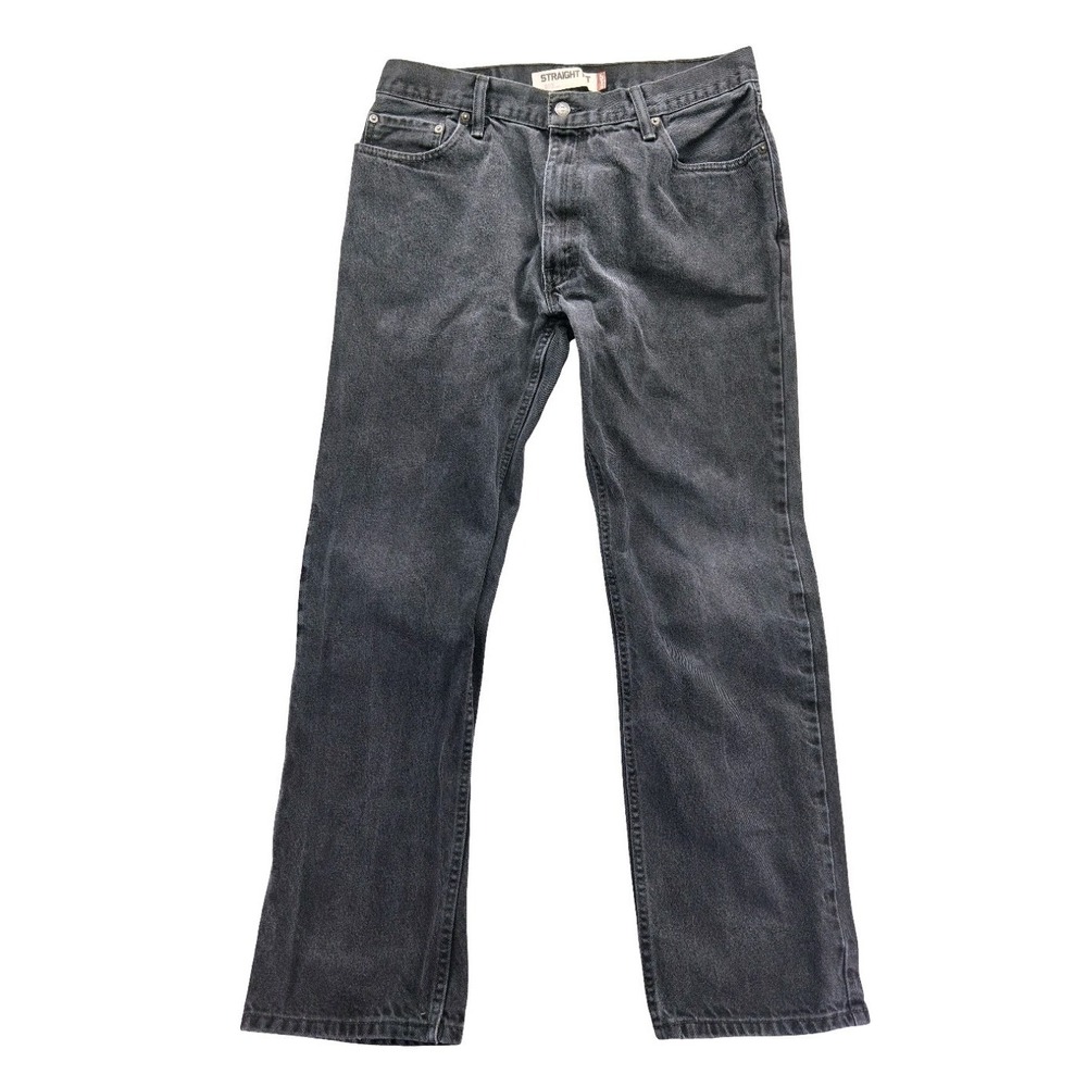 Levis 505 Vintage Jean Mens 36x34 Gray Regular Straight Leg Charcoal Denim Pants